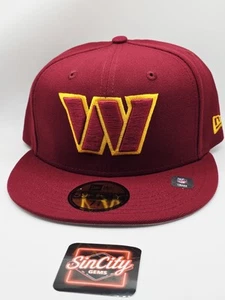 New Era 59FIFTY NFL Washington Commanders Fitted Hat Cap Size 7 3/8 - Picture 1 of 5