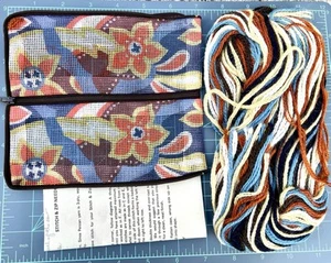 Stitch & Zip Needlepoint Kit Eyeglass Phone Case Alice Peterson - Picture 1 of 6