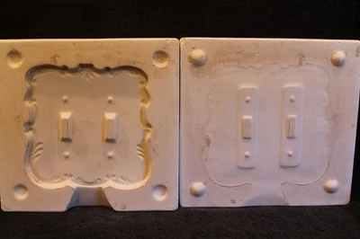 Molde de fundición deslizante de cubierta de placa de doble interruptor de espectro vintage 136 Foto 1 de 4