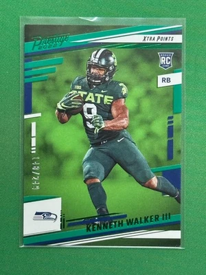 2022 Panini Prestige Xtra Points Green Parallel #314 Kenneth Walker III RC /249 - Image 1 of 2