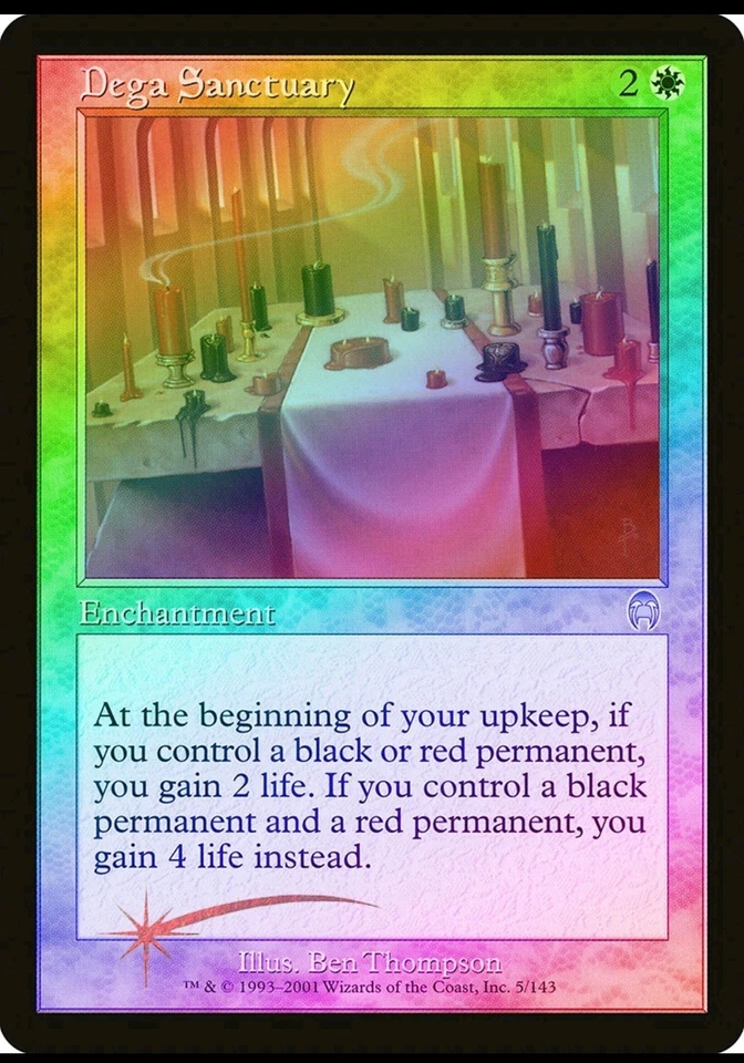 Magic the Gathering DEGA SANCTUARY #5/143 White Foil Uncommon 2001 NM - Image 1 of 1