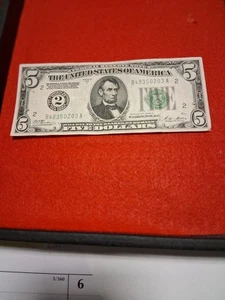 1928 US $5 Federal Reserve Note, New York, Gold on demand, NICE - Picture 1 of 8