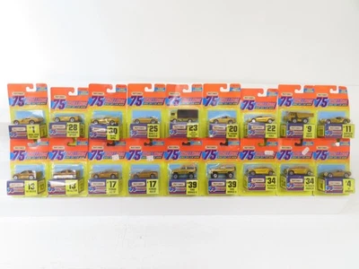 Matchbox 1997 - 75 Gold Challenge Lot of 18 Sealed Cars 12230 - Image 1 of 4