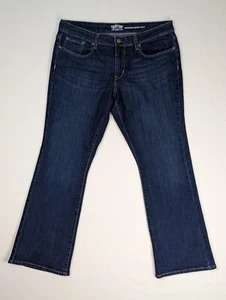 Pantalones de mezclilla para mujer Levi's 18 firma modernos corte bota lavado oscuro etiquetas bordadas corte - Imagen 1 de 9