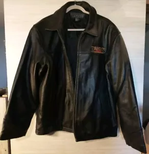 Roper Rands Custom Hats Mens 2XL Black Leather Vintage Jacket Rare - Picture 1 of 20