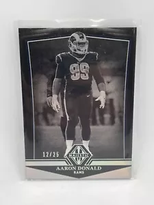 2018 Panini Majestic Football Holo Foil /25 Aaron Donald Los Angeles Rams #59 - Picture 1 of 2