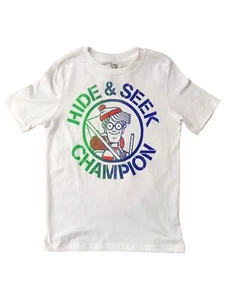 Where's Waldo Boys White Hide & Seek Champion T-Shirt Tee Shirt - Picture 1 of 2