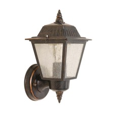 Lampada da esterno lampada da parete alluminio pressofuso bronzo H 26 cm 1 fiamma IP44 lampada da giardino cortile