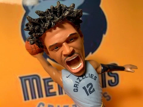 Ja Morant Memphis Grizzlies Statement Jersey Exclusive NBA Bobble 11 of 144 made Cover