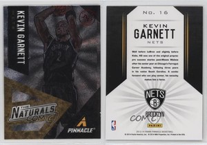 2013-14 Panini Pinnacle The Naturals Red Artist Proof Kevin Garnett #16 HOF