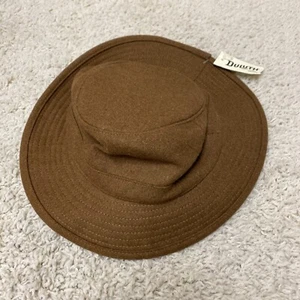 NEW Duluth Crusher Winter Wool Felt Medium Brown Earl Flap Travel Flannel Lined - Picture 1 of 5