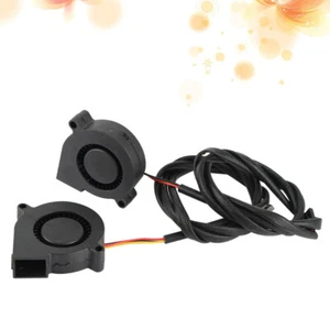 2 Pcs 3D -Druckerlüfter Hydraulisch Gelagerter Frontlüfter Radiallüfter Blasen - Photo 1/11