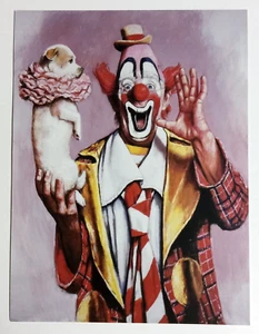 Lou Jacobs & Knucklehead Circus Clown Pubblicità Oversize Cartolina Ringling UNP - Foto 1 di 2