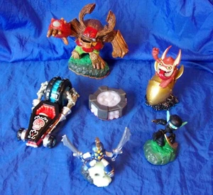 Activision Skylanders Lote de 6 Cript Crusher Chop Chop Bang Stealth Elf Rex - Imagen 1 de 8