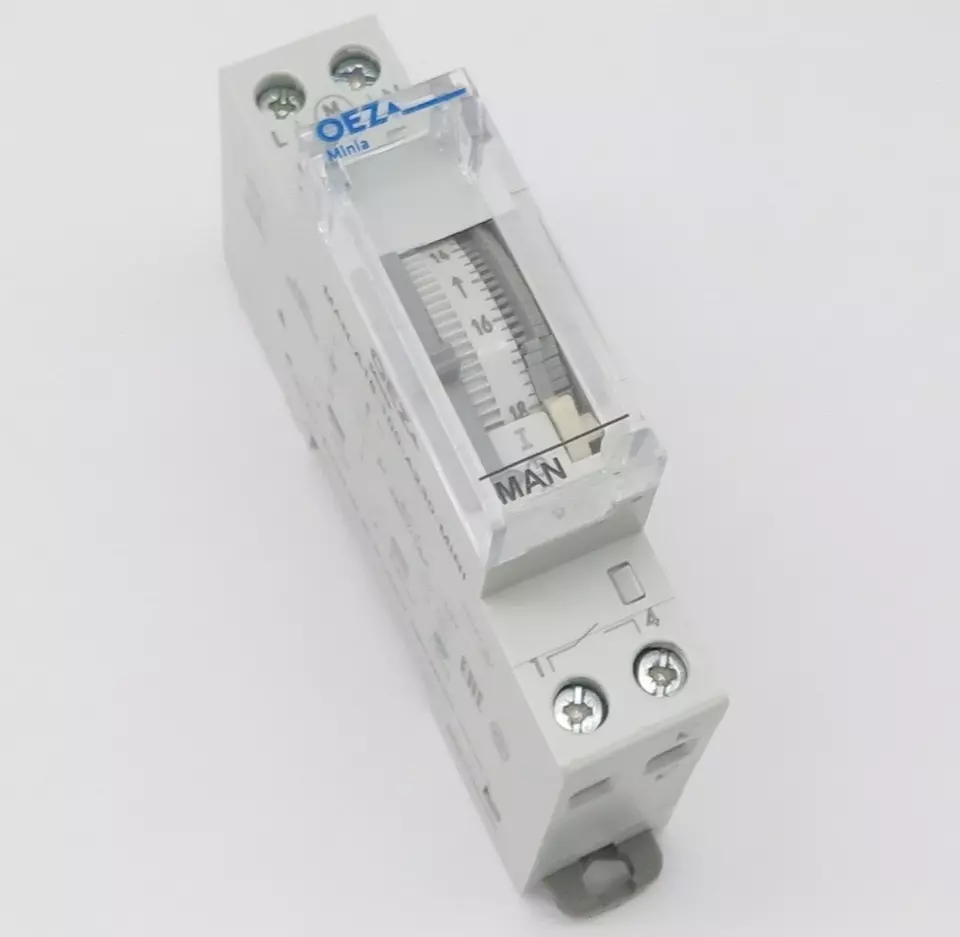 OEZ Minia Tagesschaltuhr Analog MAN-A16-100-A230-MINI Zeitschaltuhr 1-Kanal 230V - Bild 1 von 4