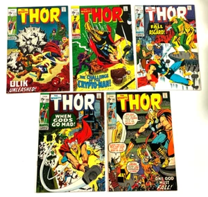 Lotto Thor (x5) fumetto vintage Silver Age 173 174 175 180 181 Jack Kirby Stan Lee - Foto 1 di 6