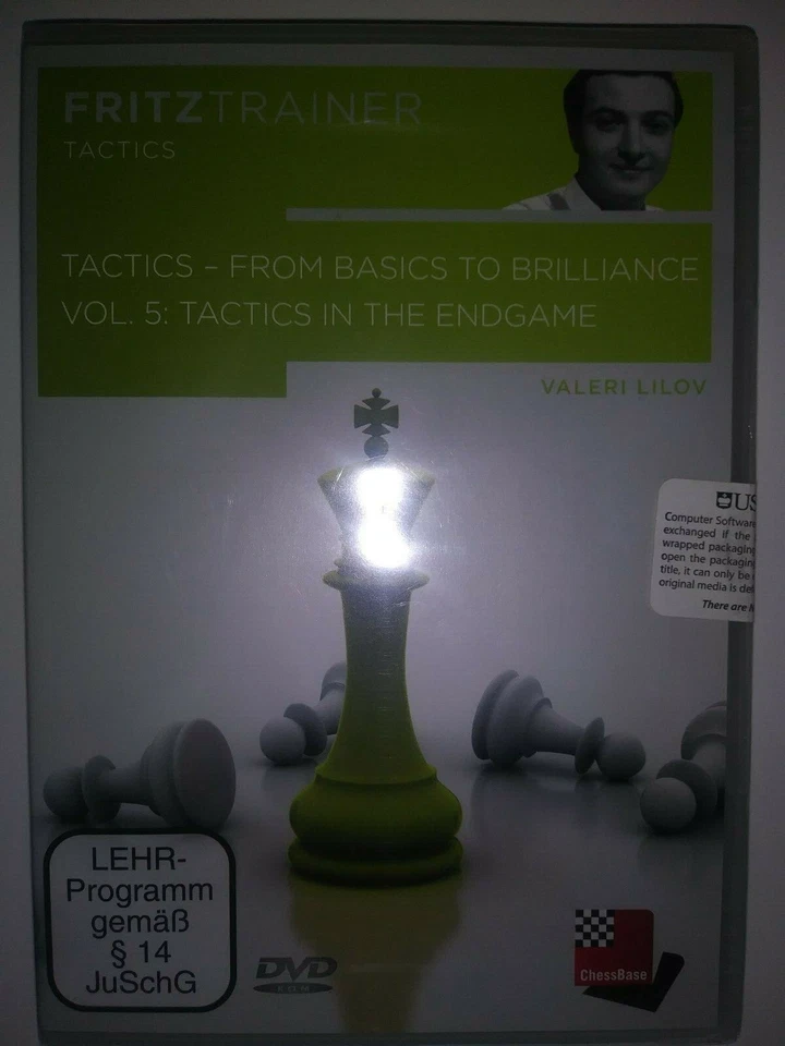 ChessBase Fritz Trainer (DVD) Tactics Vol. 5 Tactics In The Endgame by Lilov - Image 1 of 1