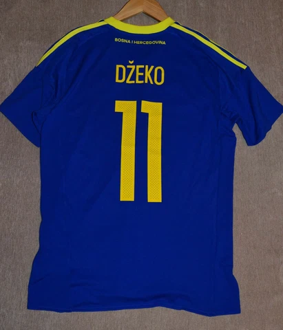 Bosnia Herzegovina 2016 2017 Home T-Shirt Adidas Dzeko #11 Jersey Size M Kit Cover