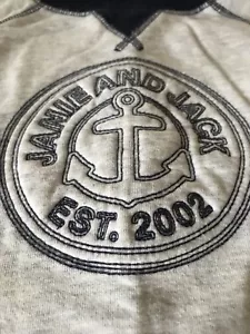 Janie And Jack Anchor Gray Sweatshirt Boys size 6 - Picture 1 of 8