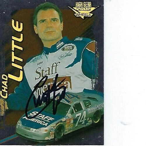 CHAD LITTLE SIGNED 2002 WHEELS HIGH GEAR RACING #F41  - NASCAR - Image 1 of 1