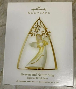 HALLMARK KEEPSAKE 2008 ORNAMENT~HEAVEN and NATURE SING CHRISTMAS ORNAMENT NIB - Picture 1 of 4