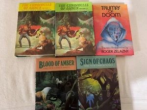 Chronicles of Amber by Roger Zelazny Lot of 5 BCE HCDJ VG - Picture 1 of 5