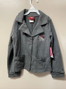 Sanrio Hello Kitty French Terry Blazer anthrazit meliert. Neu Mit Etikett. Mädchen 6 - Bild 1 von 3