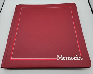 New Creative Memories Old Style 12x12 Album Cranberry Red "Memories" Double Trim - Picture 1 of 2