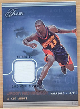 2003-04 FLAIR JASON RICHARDSON GAME USED JERSEY #D/500 GOLDEN STATE WARRIORS