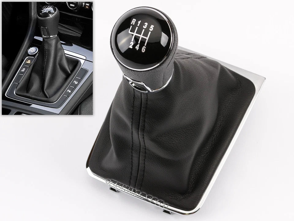 pour VW PASSAT B7 362 365 CC 358 POMMEAU LEVIER DE VITESSE 6 VITESSES SOUFFLET