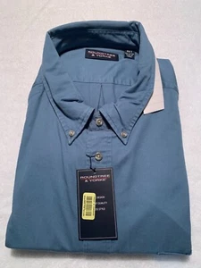 Men's Shirt SZ 4XT Long Sleeve Blue Button Up Roundtree & Yorke NWT BEB5 - Picture 1 of 2