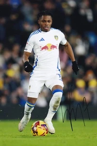 Largie Ramazani - Hand Signed 12x8 Inch Photograph - Leeds United - COA - Picture 1 of 1