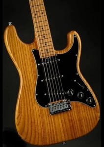 Suhr Classic Antique Custom S Natural Aged Ash Roasted Flame Maple+Extra Parts - Picture 1 of 24