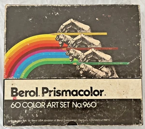 Berol Prismacolor Set Arte 60 Colori n. 960 Mancano 2 p Ottime Condizioni - Foto 1 di 4