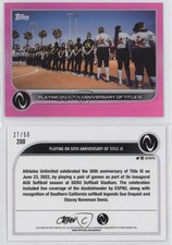 2023 Topps Athletes Unlimited All Sports Mother's Day Hot Pink /50 #200
