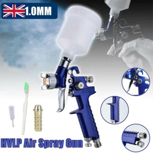 HVLP Mini Gravity Feed Air Spray Paint Gun 1.0 mm Nozzle Auto Car Paint Sprayer - Picture 1 of 11