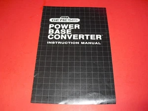 Sega Genesis Power Base Converter Instruction manual in VERY GOOD COND 1989! 97 - Picture 1 of 3