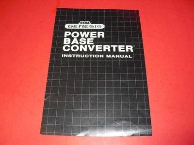 Sega Genesis Power Base Converter Instruction manual in VERY GOOD COND 1989! 97 - Image 1 of 3
