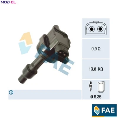 IGNITION COIL 80442 FOR VOLVO B 4164 S2 1.6L B 4184 S2 1.8L B4204T3 1.9L 4cyl - Image 1 of 4