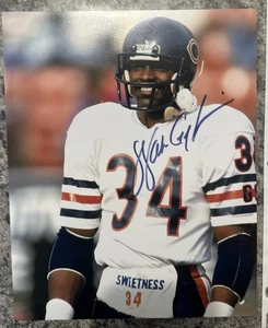 Foto autografiada de Walter Payton 8x10 Chicago Bears #34 H. O. F. corredor - Imagen 1 de 4