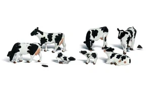 Woodland Scenics Spur 0 / O "Holstein Kühe" wie abgebildet Artikel: A2724 - Foto 1 di 1