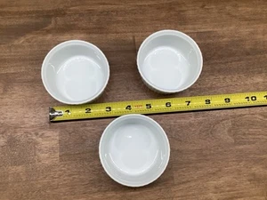 Aplico Set of 3 White Ramekins 3” Made In France - Picture 1 of 5
