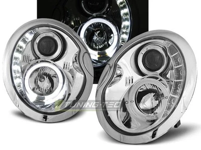 OFFERT Headlights LED for BMW for Mini COOPER R50 R52 R53 Daylight Chrome Free L - Image 1 of 4