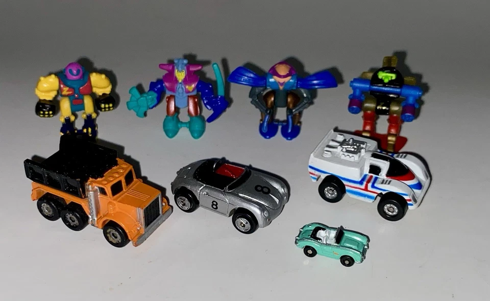 Micro Máquinas Galoob Mini Coches y Figuras Z-Bot Lote de 8 Vehículos Mixtos De Colección Foto 1 de 4