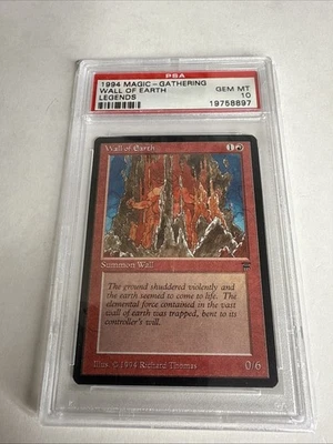 WALL OF EARTH LEGENDS - MTG - MAGIC THE GATHERING, PSA 10 GEM MINT - Image 1 of 2
