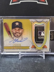 2024 TOPPS DYNASTY JOSE ALTUVE SU CARTA ETICHETTA LAVANDERIA AUTOMATICA TOPPA ASTROS #D 1/1 - Foto 1 di 2