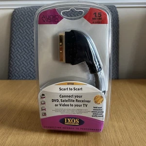 IXOS Cable XFT02 Scart to Scart Lead 1.5M New And Sealed - Picture 1 of 8