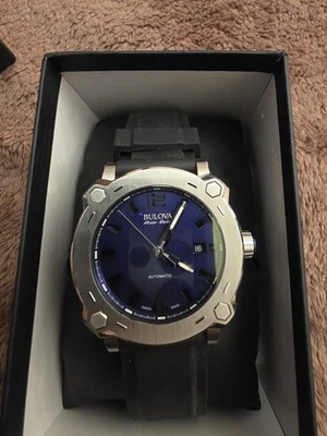 Bulova Accu-Swiss 63B190 Percheron Men's Swiss Made Automatic Watch $1295 NEW - Image 1 of 4