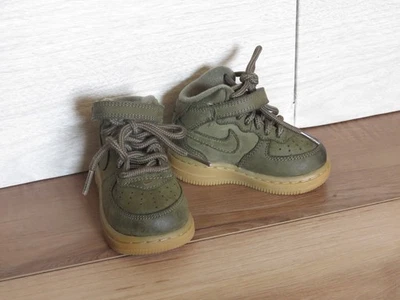 2017 Nike Air Force 1 Mid WB TD пшеничные нубуковые льняные зеленые AH0757-203 размер 4C ЧИТАЙТЕ - Изображение 1 из 4