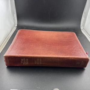 The Open Bible New American Standard 1979 Nelson 958BG echtes rotes Leder - Bild 1 von 5
